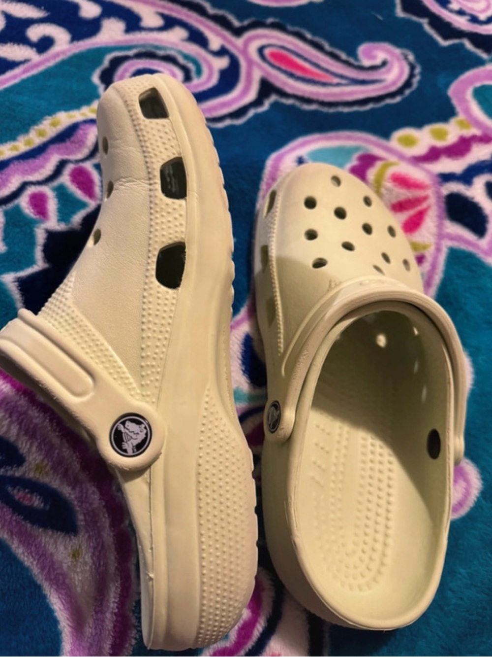 Light green crocs